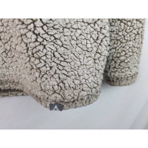 Gerry Womens Sweatshirt Size Small Brown Sherpa 1/4 Zip Long Sleeve Pullover - Picture 7 of 12